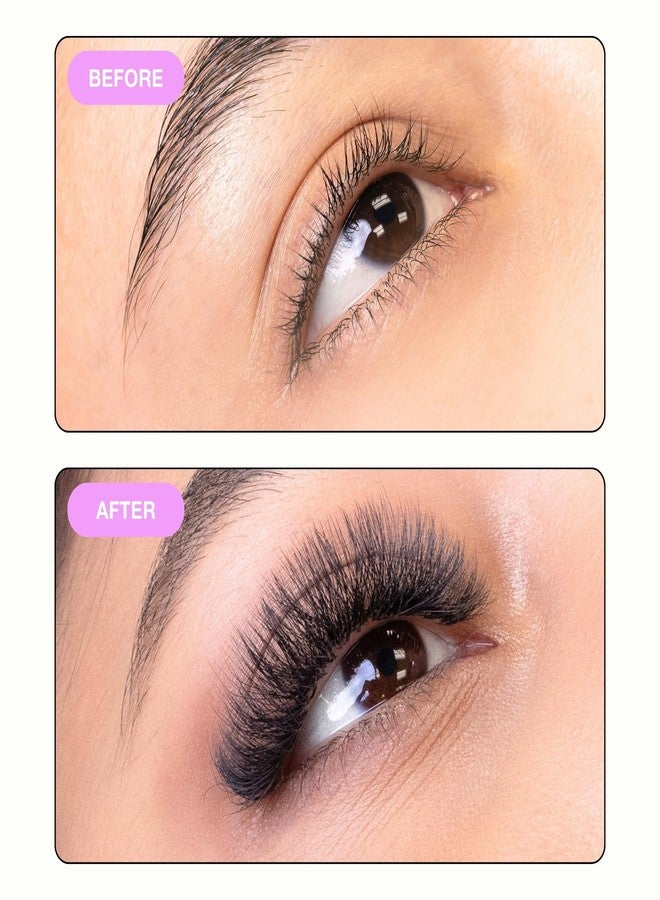 Curacoro 5D W-Shaped Clover Eyelashes Extension | 0.07mm Thickness | C/CC/D Curl | 8mm-15mm Mixed & Single Length | Individual Eyelash Extensions | Easy Application & Long Lasting (0.07 D, 8mm-15mm) - Image 4